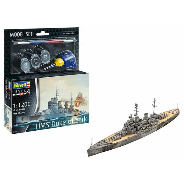 1/1200 Model Set Battleship HMS Duke of York