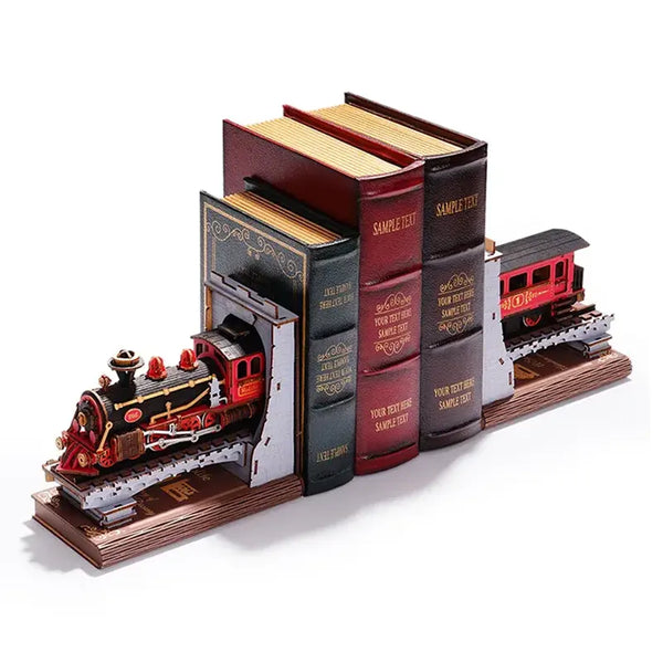 DIY Bookends Century Train